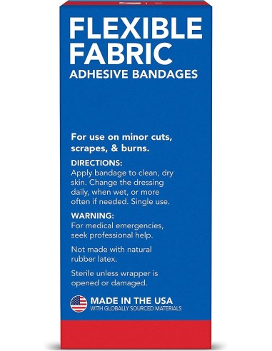 Vendajes adhesivos de tela flexible