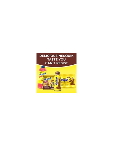 Mezcla de bebidas en polvo con sabor a chocolate Nestle Nesquik, 10 oz, lata