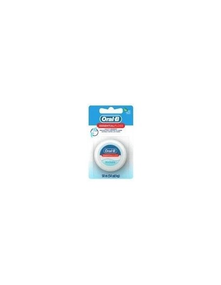 Oral-B EssentialFloss Mint Dental Flos, Defensa de la cavidad, encerado, 50 m