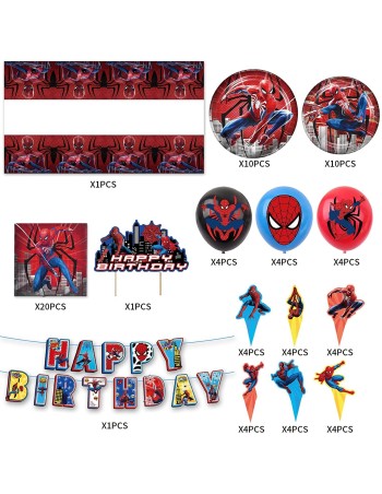 Decoraciones para fiestas de cumpleaños de Spider 2
