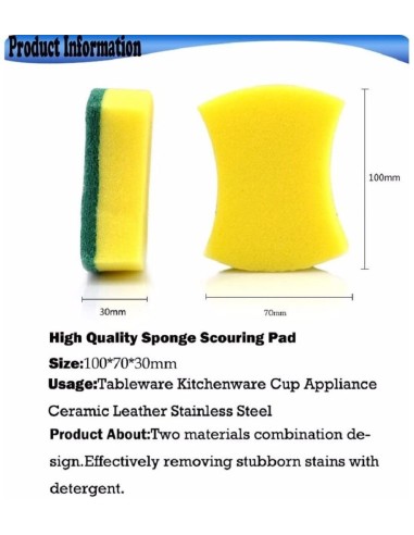 Esponja de limpieza de cocina, ecológica...
