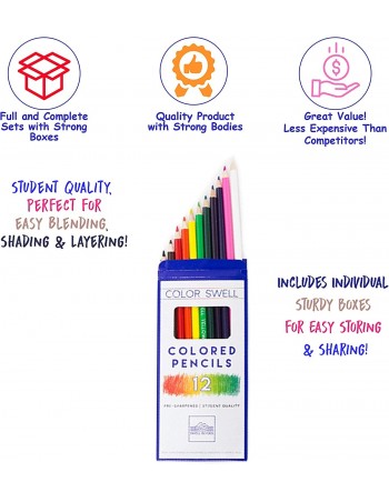 Color Swell Paquetes de lápices de colores , 12 unidades, 2