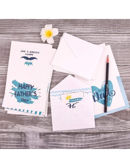 Tarjetas de felicitación para el día del padre con sobre diseño al azar