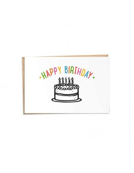 Tarjetas de feliz cumpleaños, el juego incluye, sobre de papel y etiqueta incluida, 4 x 6 pulgadas