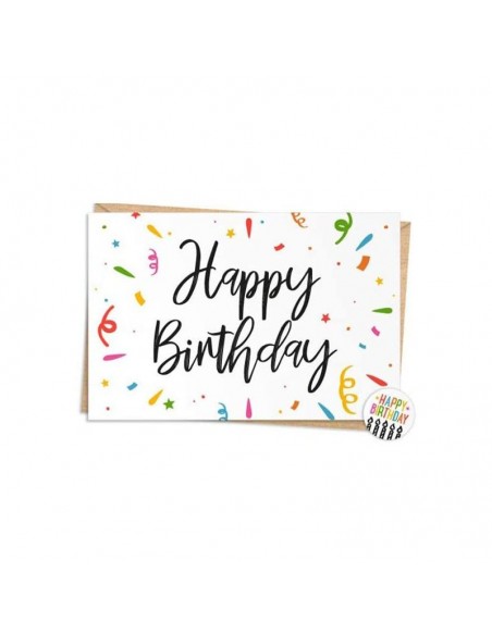 Tarjetas de feliz cumpleaños, el juego incluye, sobre de papel y etiqueta incluida, 4 x 6 pulgadas
