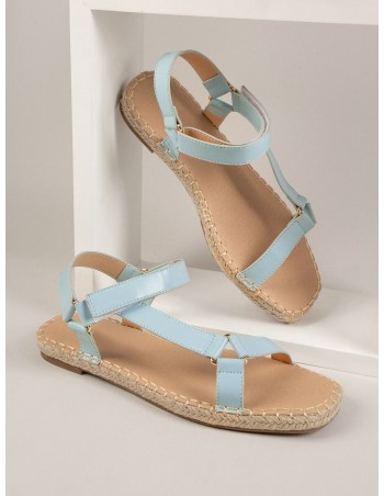 Sandalias con tira tobillera de cuero falso 2