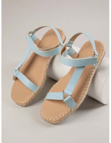 Sandalias con tira tobillera de cuero falso