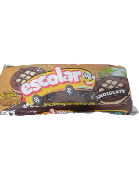 Galletas escolares sabor Chocolate