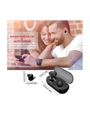 Auriculares inalámbricos con Bluetooth 5,0,...