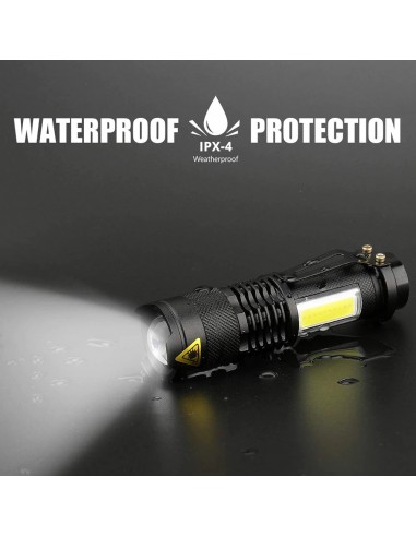 Minilinterna LED recargable, linterna XPE +