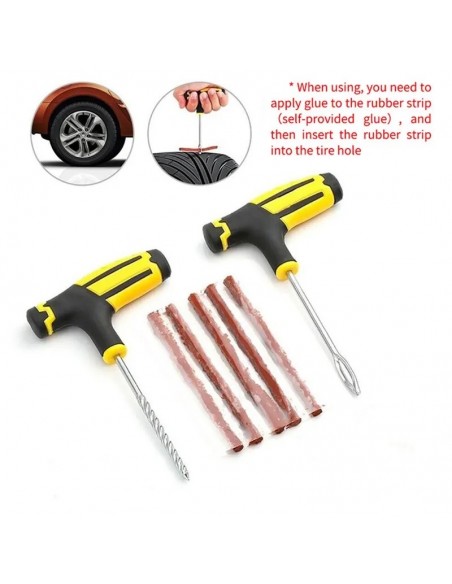 Herramienta para ponche de neumático sin cámara