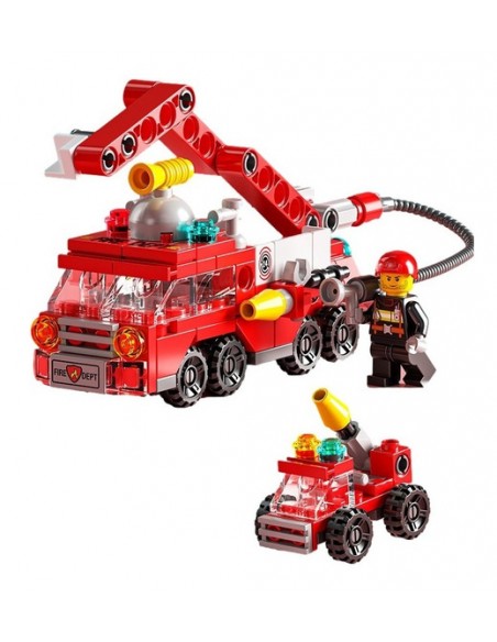 Mini bloques de construcción ensamblados para niños, juguete de construcción de vehículo, seis en uno