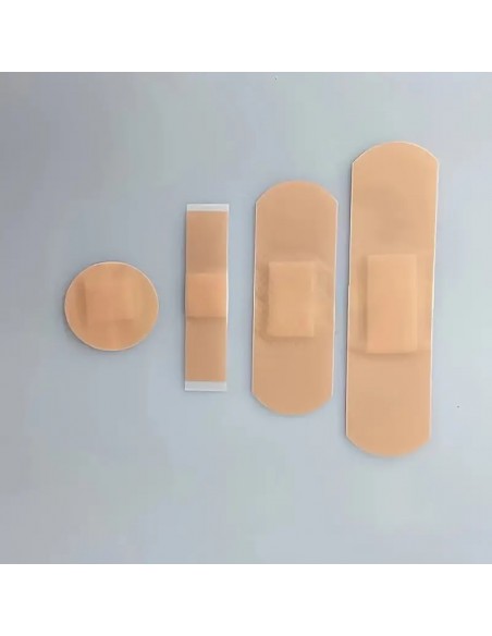 100 unids/caja de parches protectores portátiles de vendaje adhesivo impermeable para uso en exteriores y en el hogar