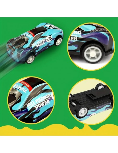 Paquete de 25 Coches De Juguete Extraíbles, Mini Coches De Carreras