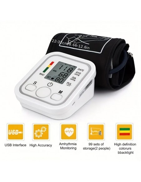 Tensiómetro, Aparato Medidor De Presión Arterial Automático Para El Hogar.