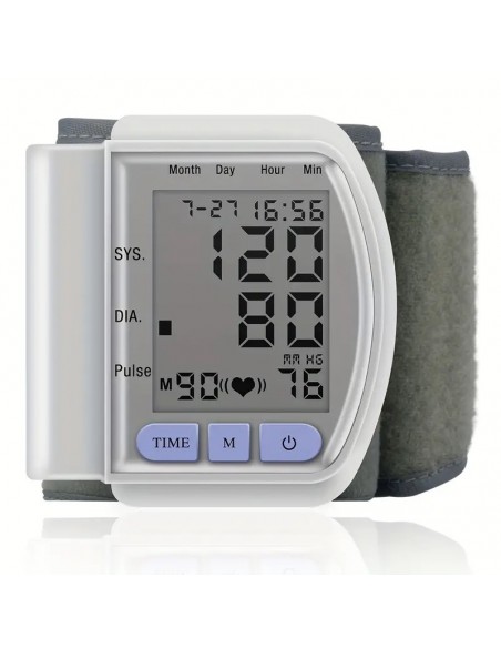 Monitor De Presión Arterial De Muñeca Con Voz, (No Incluye Baterías)