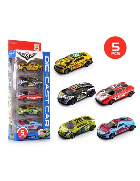 5 coches De Aleación De Carreras