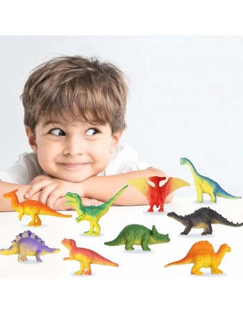 78 piezas de juguetes de figuras de dinosaurios de plástico 2