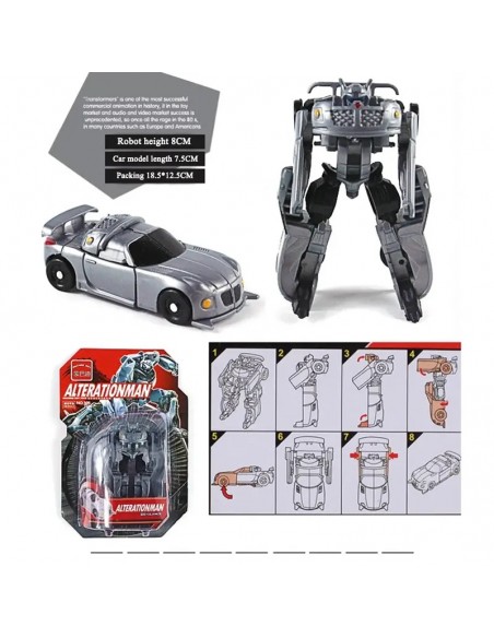 Robot de juguete de transformación, coche de carrera