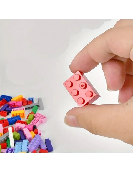 100 Piezas De Accesorios Básicos De Bloques De Construcción De Partículas Pequeñas,