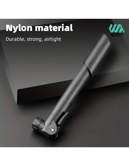 Bomba De Neumáticos Manual De Aluminio Portátil Con Conector Multifuncional