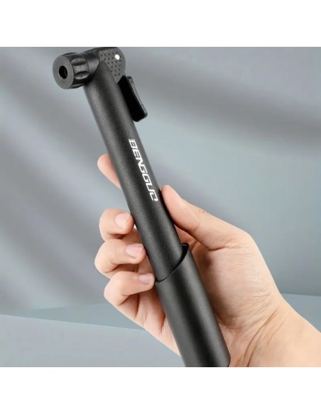Bomba De Neumáticos Manual De Aluminio Portátil Con Conector Multifuncional