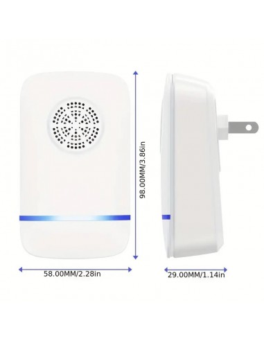 Repelente ultrasónico de insectos con enchufe,...