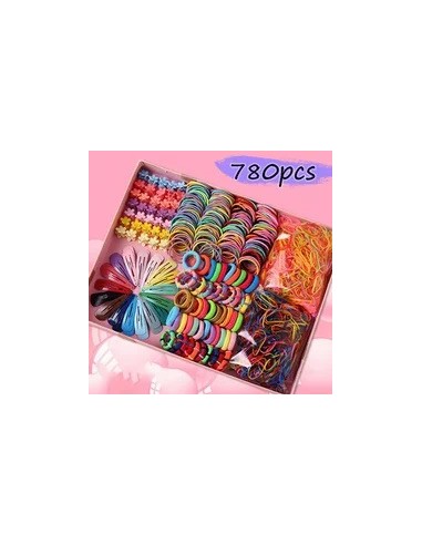 Conjunto de bandas de pelo de colores para...