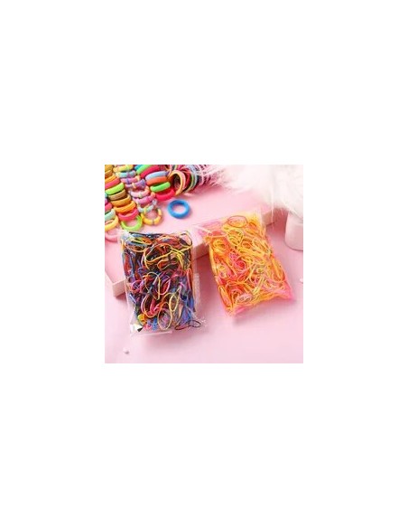 Conjunto de bandas de pelo de colores para niñas, accesorios de goma elástica de nailon,