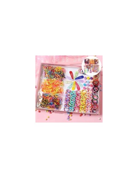 Conjunto de bandas de pelo de colores para niñas, accesorios de goma elástica de nailon,