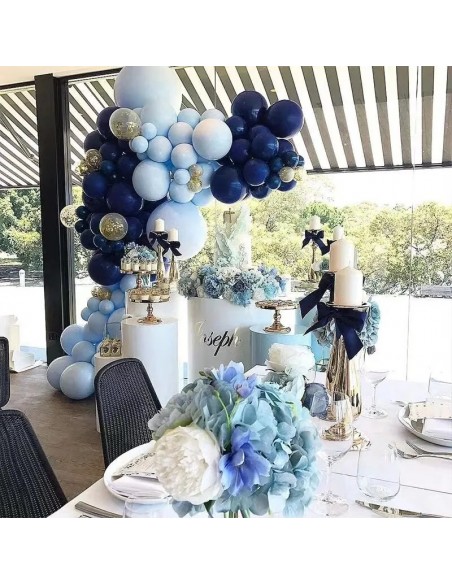 72 Uds. de Globo Azul Garland Arch Bienvenido Baby Shower Día de San Valentín fiesta de cumpleaños decoraciones de boda