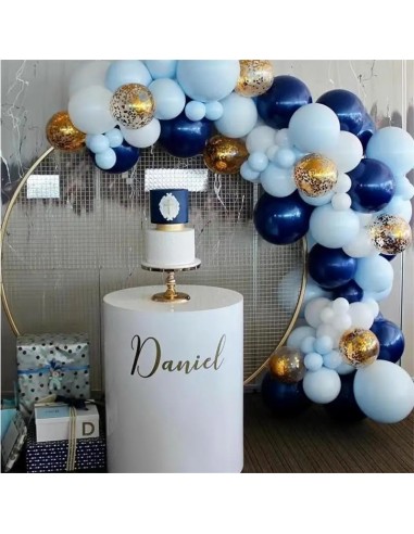 72 Uds. de Globo Azul Garland Arch Bienvenido...