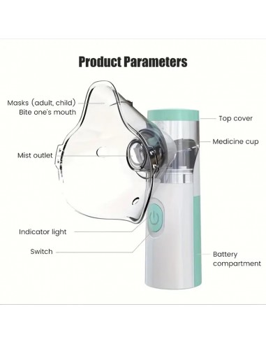 Pulverizador Portátil, Inhalador Personal,...