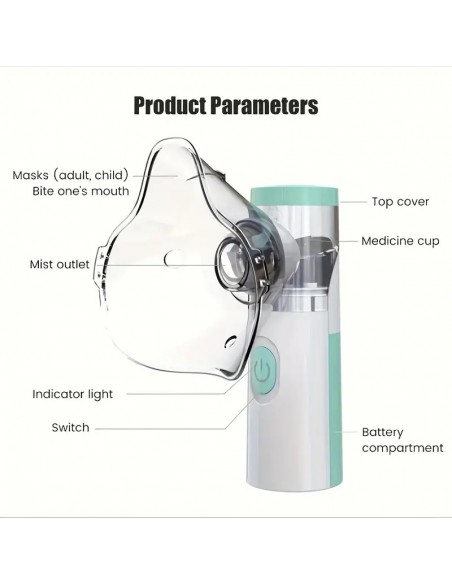 Pulverizador Portátil, Inhalador Personal, Atomizador No Ventilado,