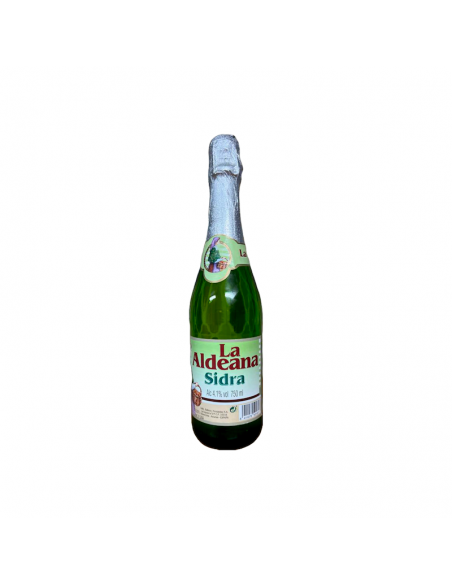 La Aldeana Sidra, botella de 750 ml, con un agradable 4.1% de alcohol