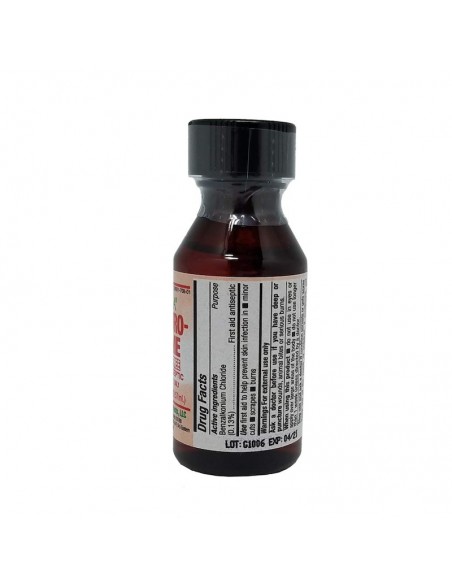 GERMA MercuroChrome Antiséptico 1oz Prevenir la infección en cortes, rasguños y quemaduras