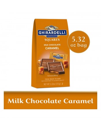 Ghirardelli Milk Chocolate Caramel Squares - Bolsa de 5.32 oz (151g)