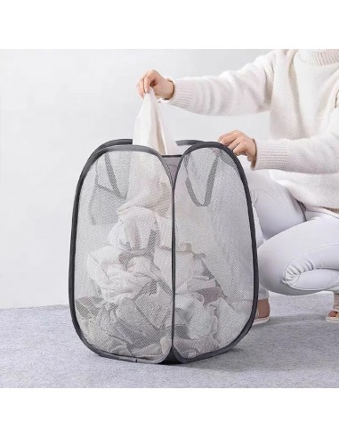 Cesta de lavandería emergente de malla,