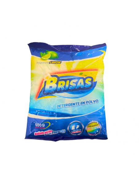 Brisas Detergente en Polvo Aroma Limón 500 g