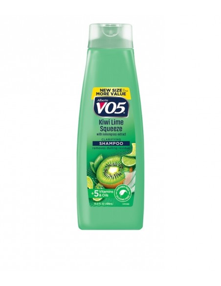 Champú Clarificante Kiwi Lime Squeeze VO5, Enriquecido con Vitaminas y Aceites Esenciales, 15 fl oz