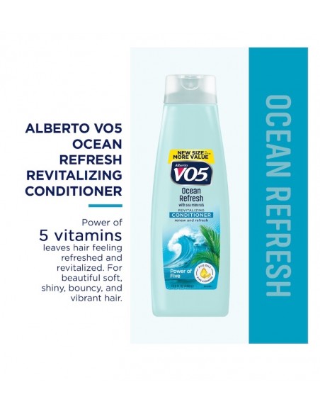 Acondicionador Revitalizante VO5 Ocean Refresh con Minerales Marinos, 15 fl oz