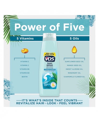 Acondicionador Revitalizante VO5 Ocean Refresh...