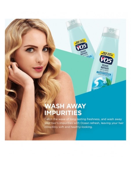 Acondicionador Revitalizante VO5 Ocean Refresh con Minerales Marinos, 15 fl oz