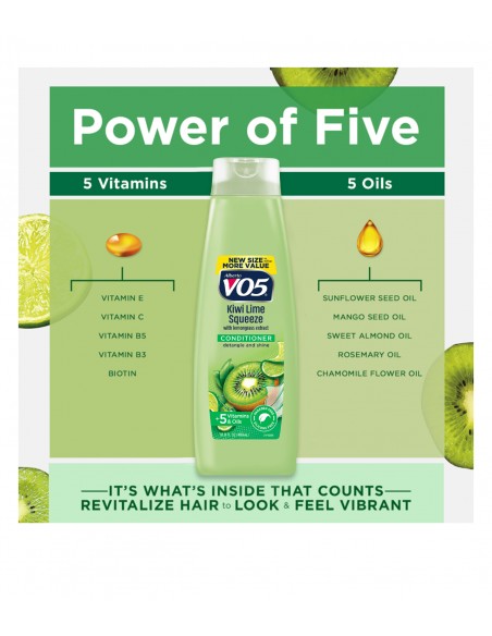 Acondicionador Revitalizante Alberto VO5 - Exuberancia de Kiwi y Lima