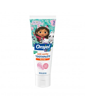 Orajel Kids Anti-Cavity Fluoride Toothpaste - Natural Fruity Bubble Flavor (119g)