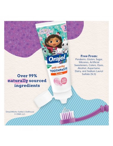 Orajel Kids Anti-Cavity Fluoride Toothpaste -...