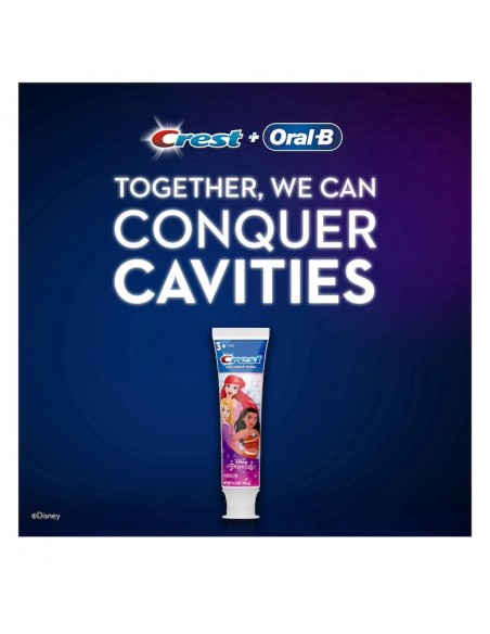 Crest Kids Disney Princess Bubblegum Fluoride Anticavity Toothpaste (119g)