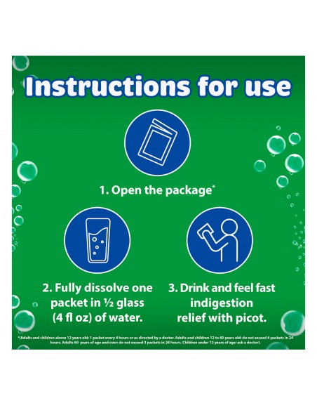 Picot Sal de Uvas Antiacido Efervescente 12 sobres