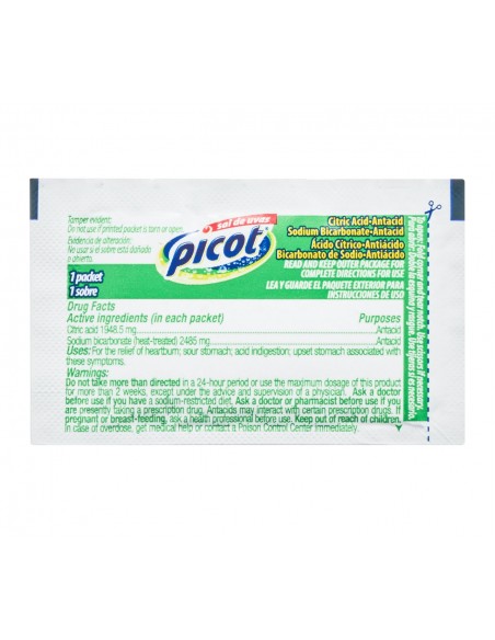 Picot Sal de Uvas Antiacido Efervescente 12 sobres