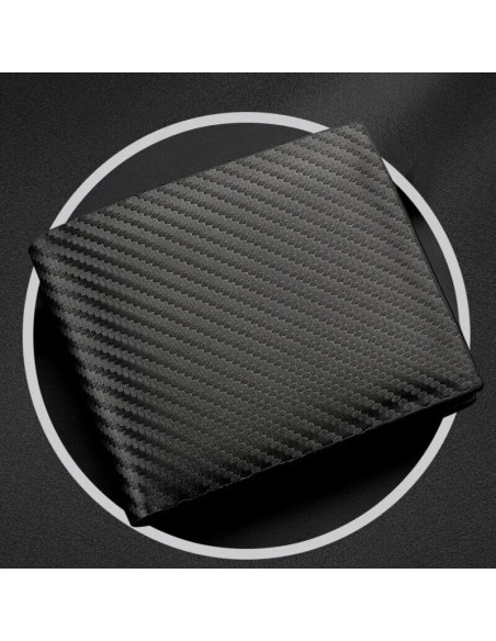 Nueva Cartera de fibra de carbono Color negro